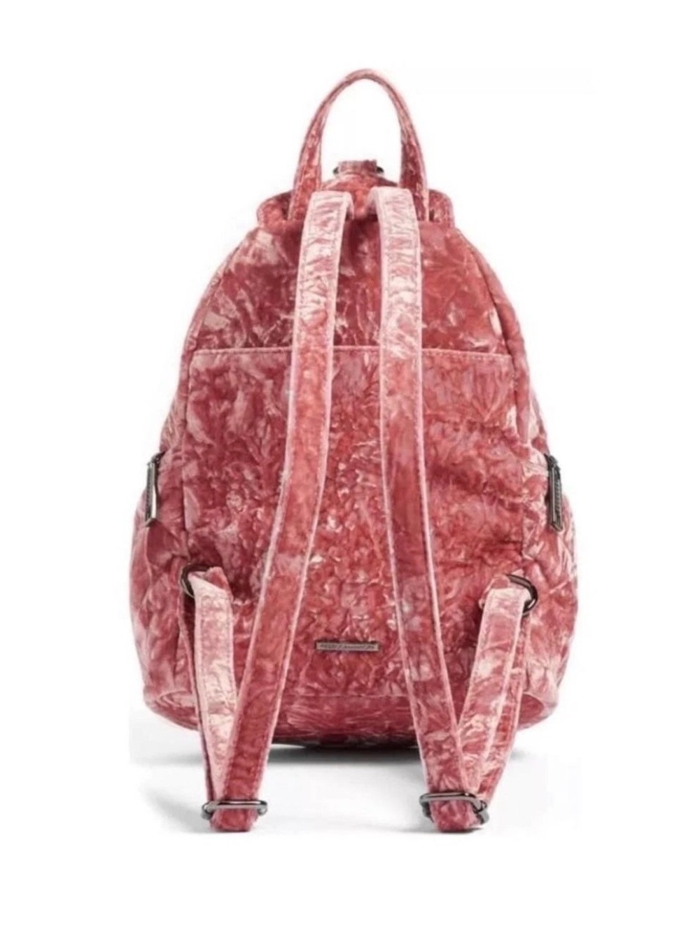 REBECCA MINKOFF MEDIUM VELVET JULIAN PINK BACKPACK $245 Travel Organizer Purse - Picture 2 of 14